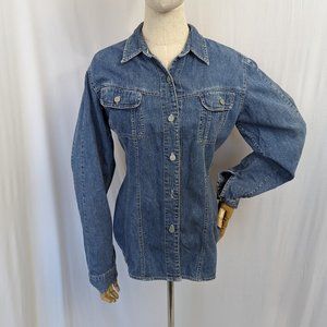 Calvin Klein Dark Blue Denim Jacket Size 14